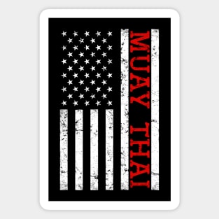 Muay Thai USA flag Magnet